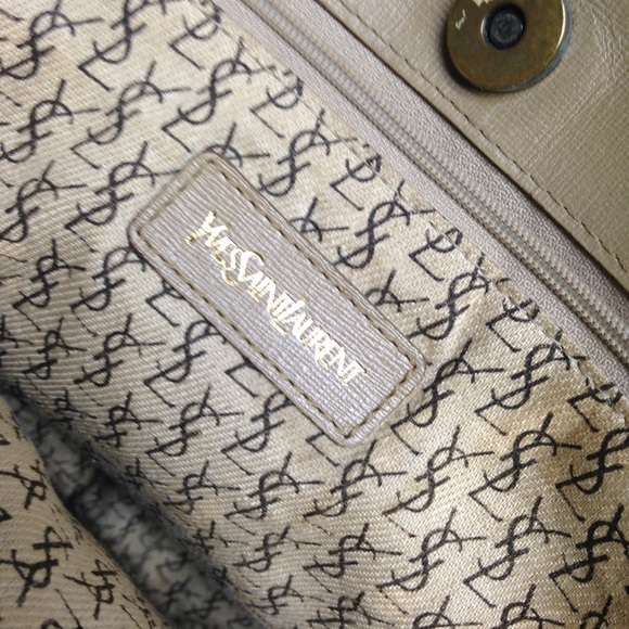 (SOLD) Yves Saint Laurent Large Coated Canvas Tote - Picture 15 of 16